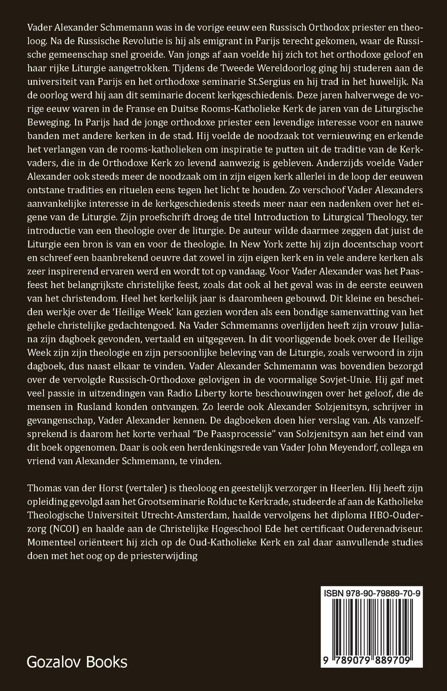 Rückseitencover De Goede Week  in de Orthodoxie