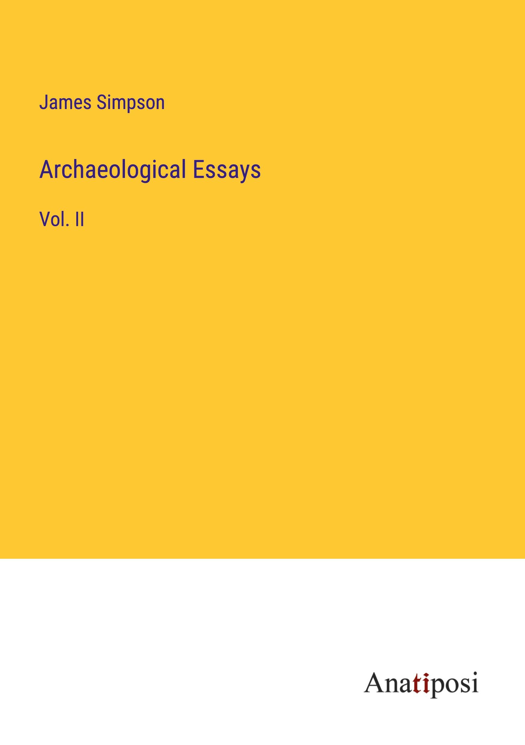 Vorderes Coverbild Archaeological Essays