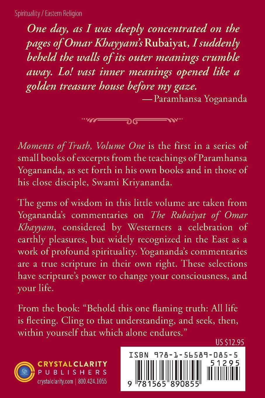 Rückseitencover Moments of Truth, Volume One