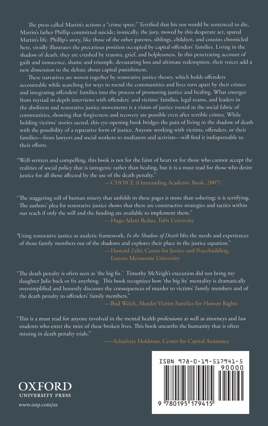 Rückseitencover In the Shadow of Death