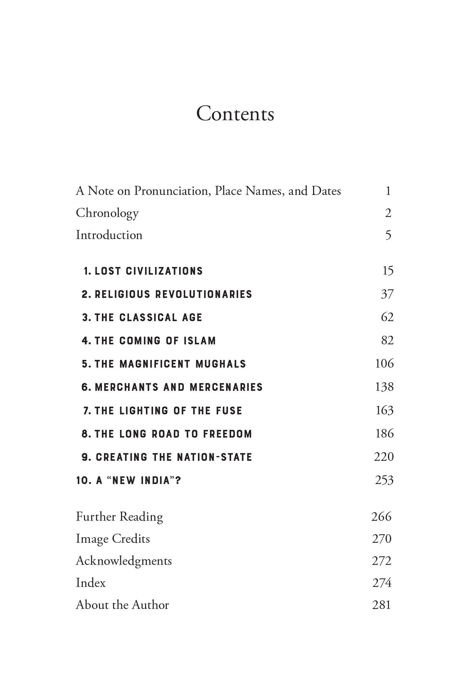 Beispielinhalt (Bild) The Shortest History of India