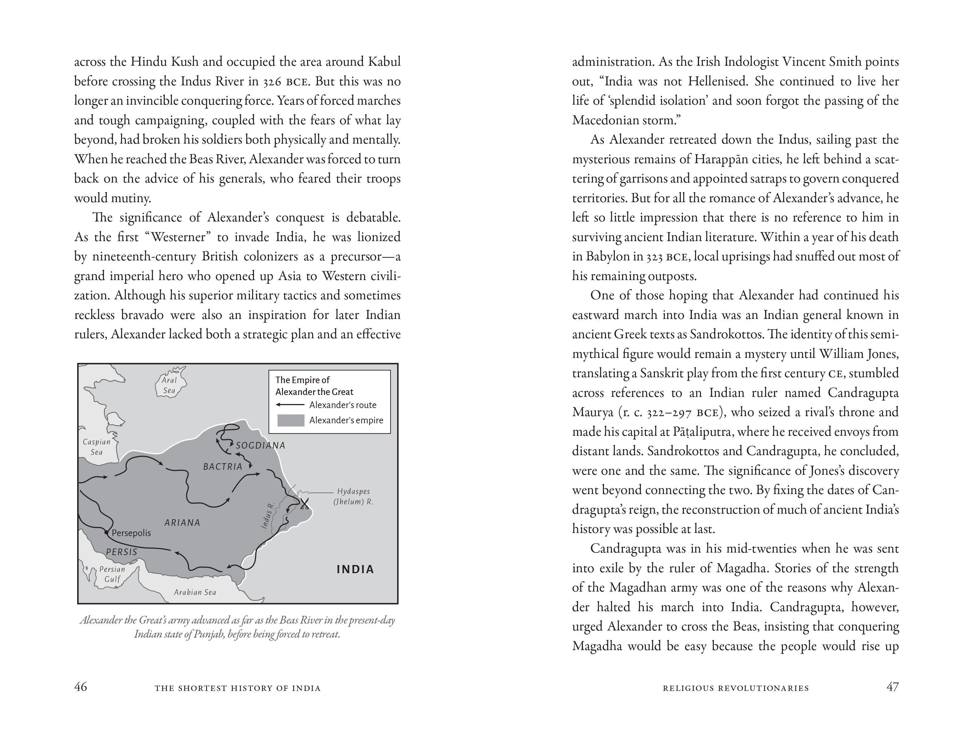 Beispielinhalt (Bild) The Shortest History of India