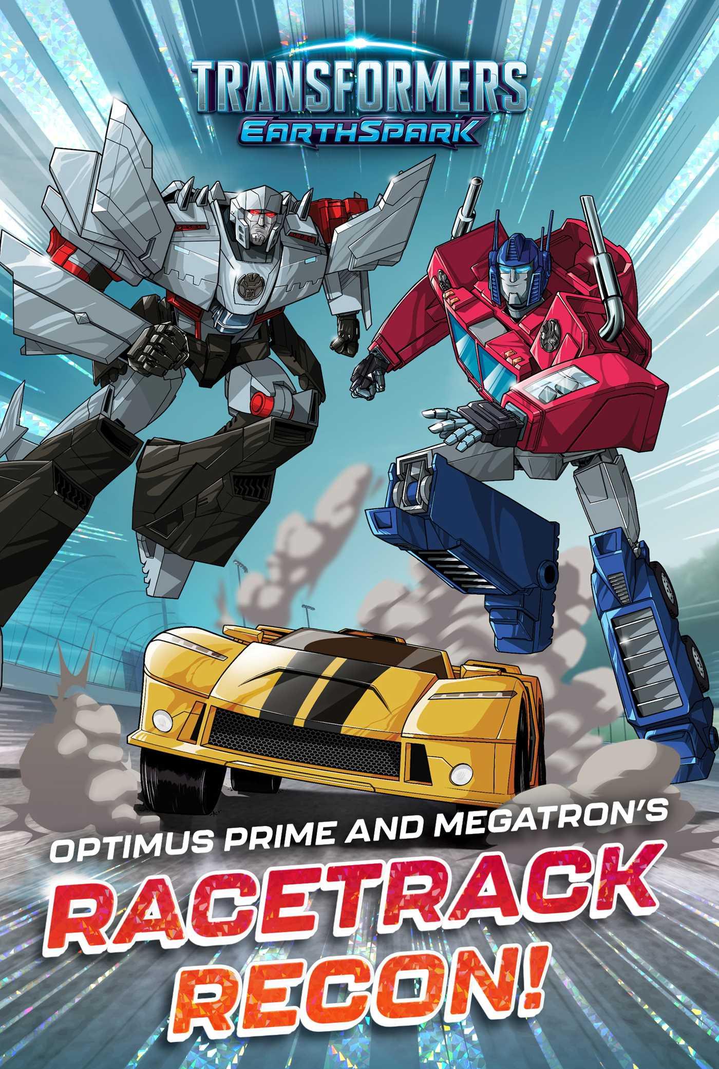 Vorderes Coverbild Optimus Prime and Megatron's Racetrack Recon!