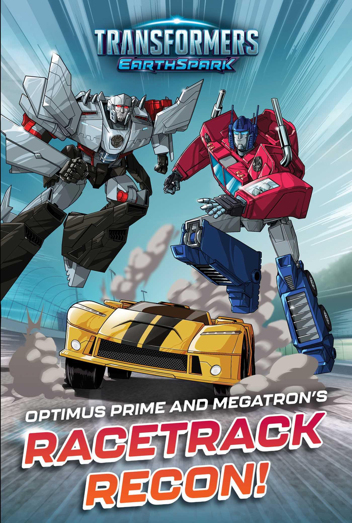 Vorderes Coverbild Optimus Prime and Megatron's Racetrack Recon!