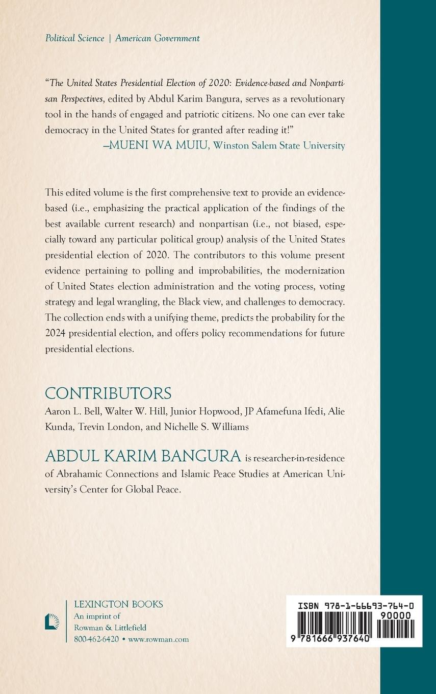 Rückseitencover United States Presidential Election of 2020