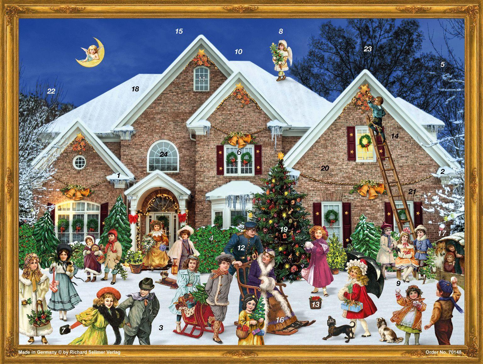 Vorderes Coverbild Adventskalender "Viktorianisches Haus"