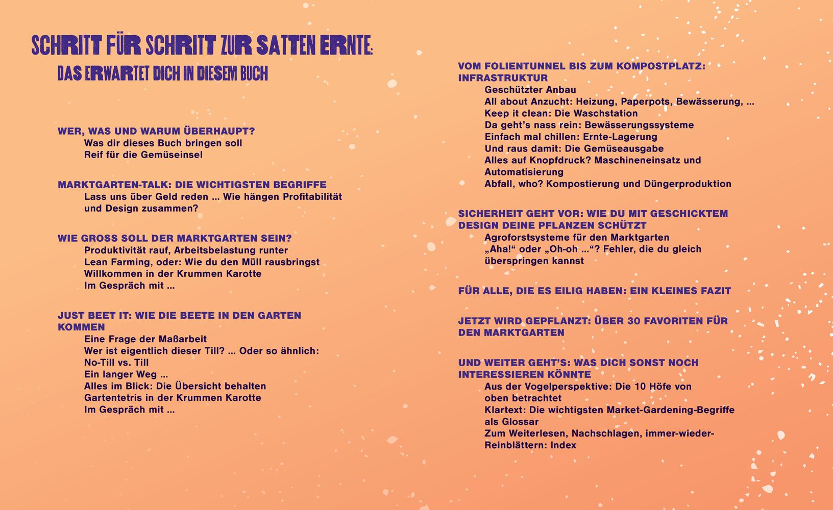 Beispielinhalt (Bild) Kleine Fläche, große Ernte