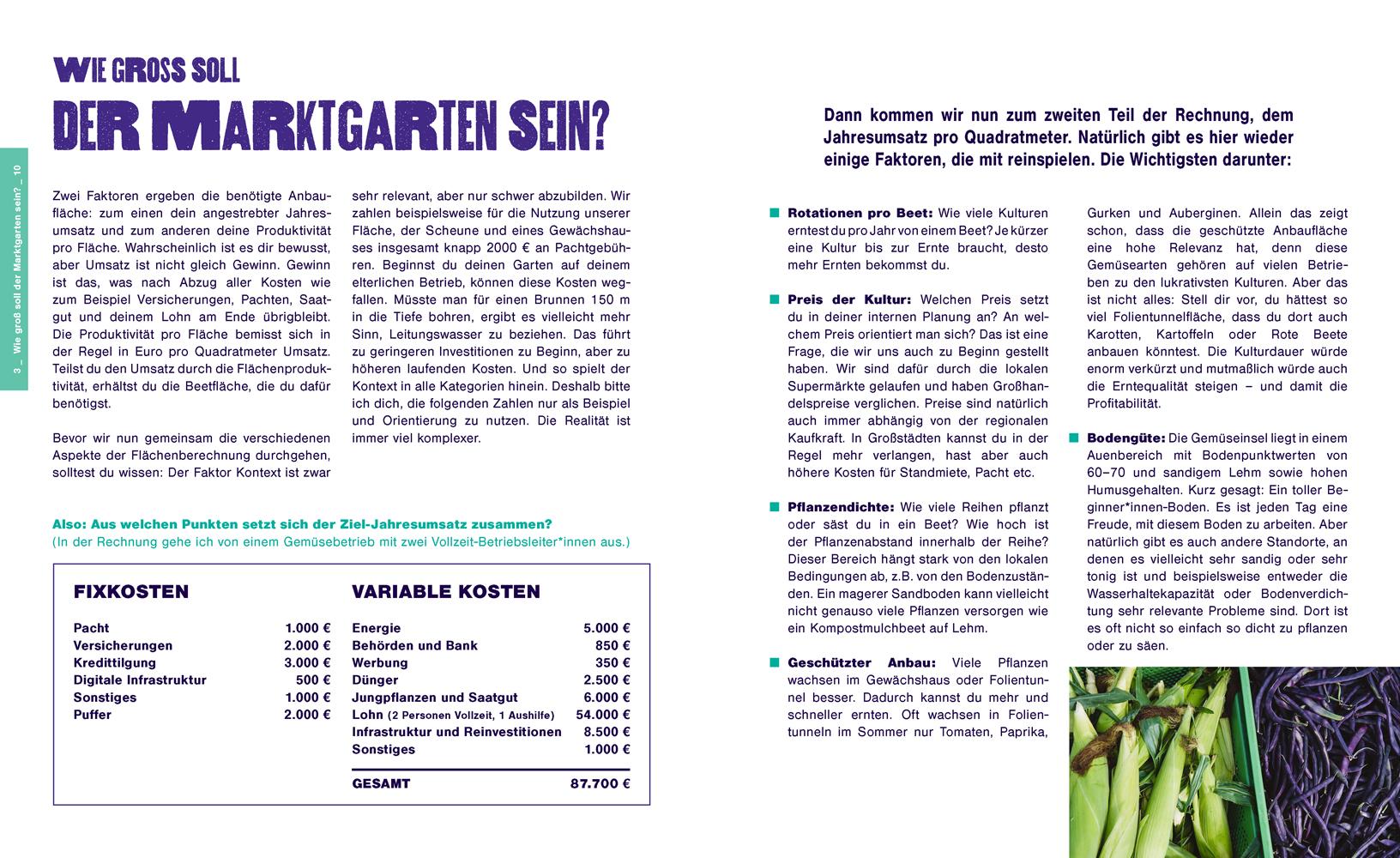 Beispielinhalt (Bild) Kleine Fläche, große Ernte