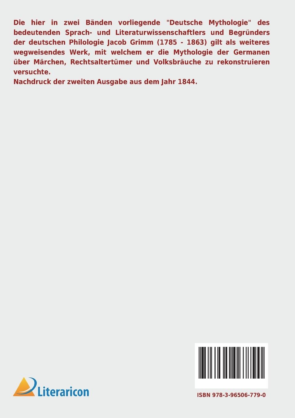 Rückseitencover Deutsche Mythologie