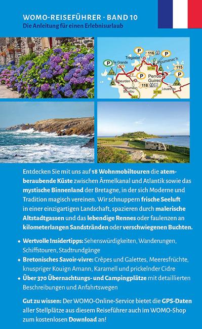 Rückseitencover Entdeckertouren mit dem Wohnmobil Bretagne