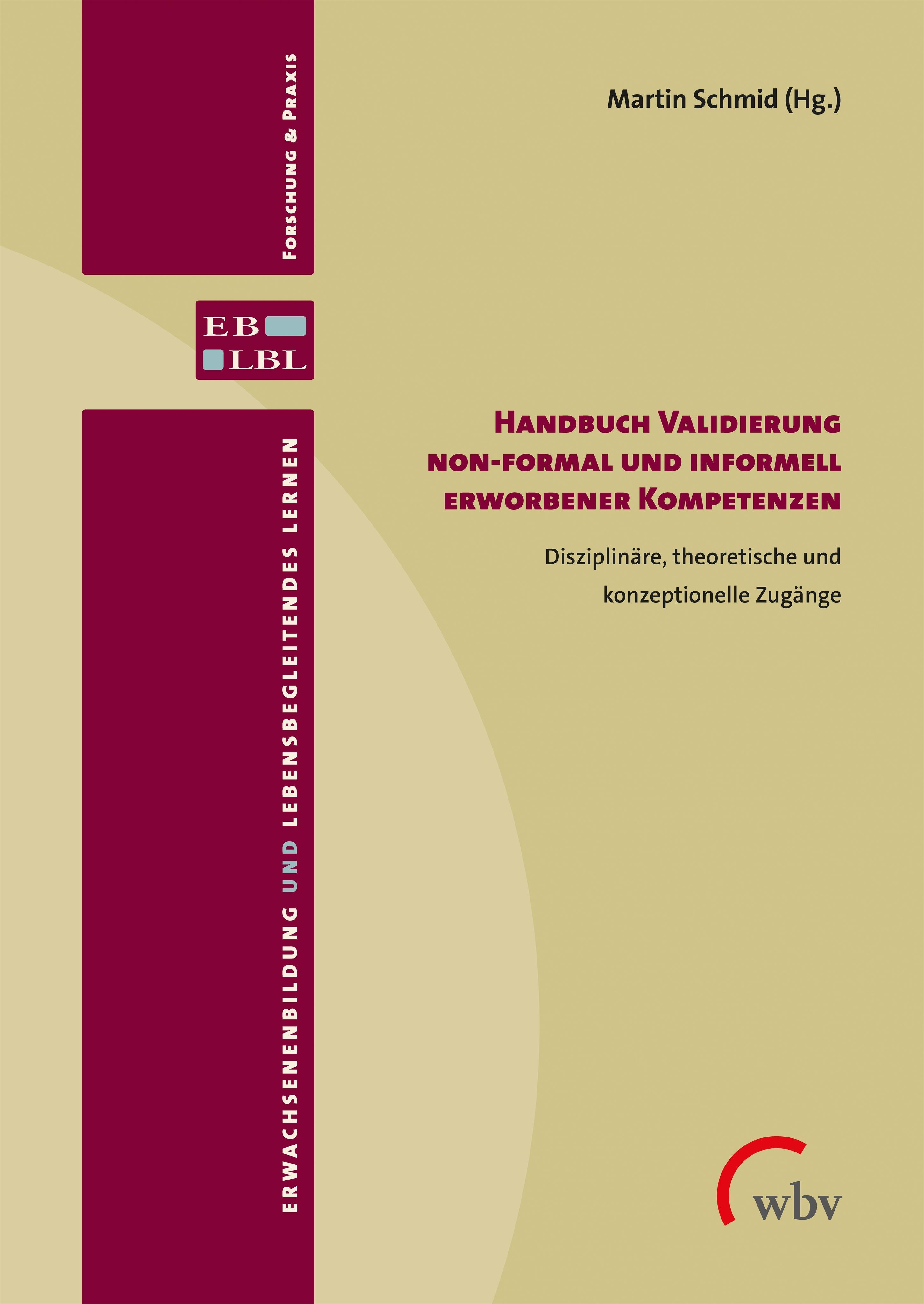 Vorderes Coverbild Handbuch Validierung non-formal und informell erworbener Kompetenzen