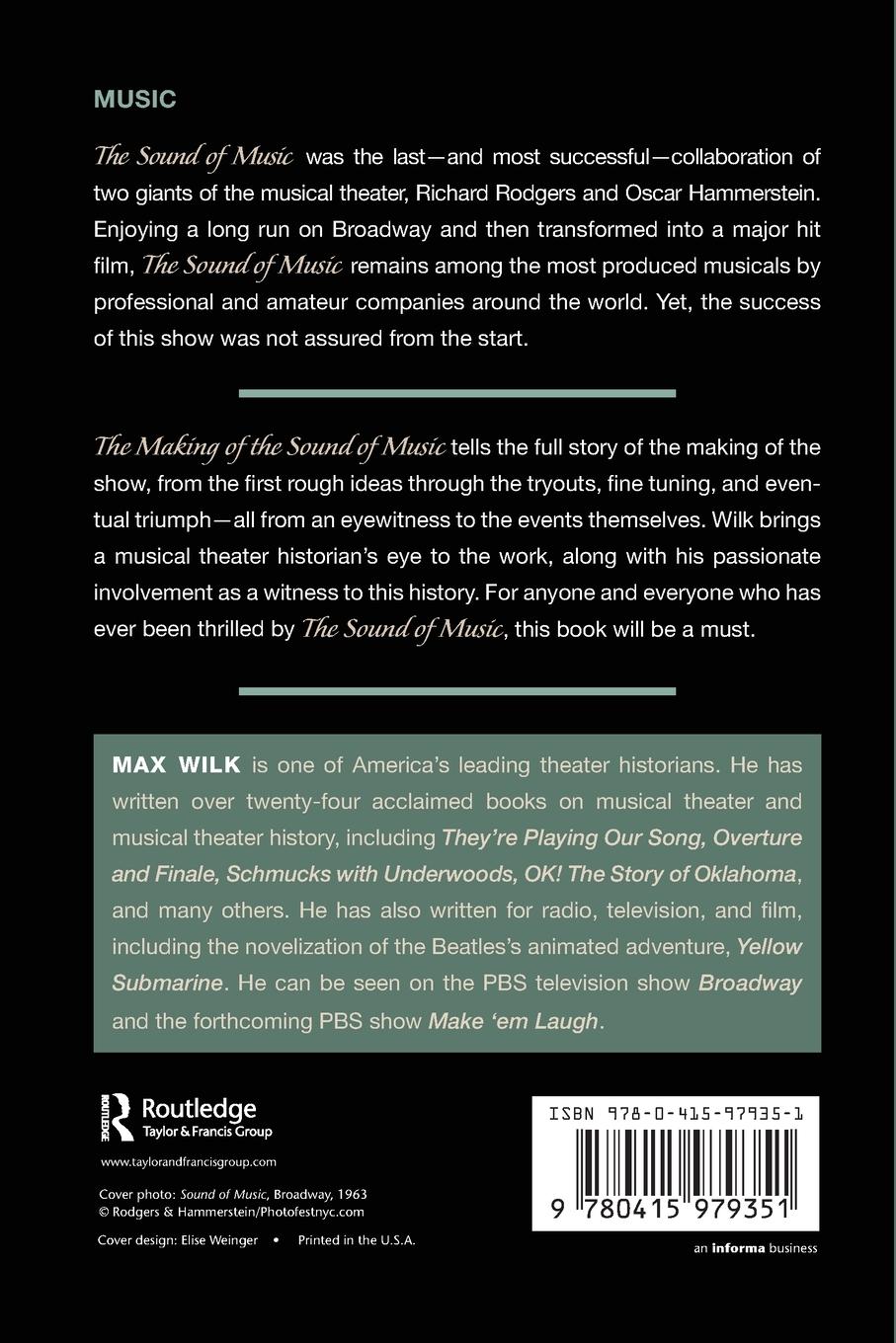 Rückseitencover The Making of the Sound of Music