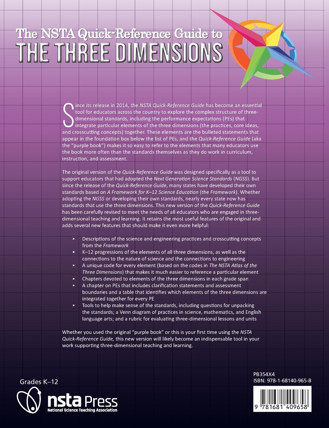 Rückseitencover The NSTA Quick-Reference Guide to the Three Dimensions