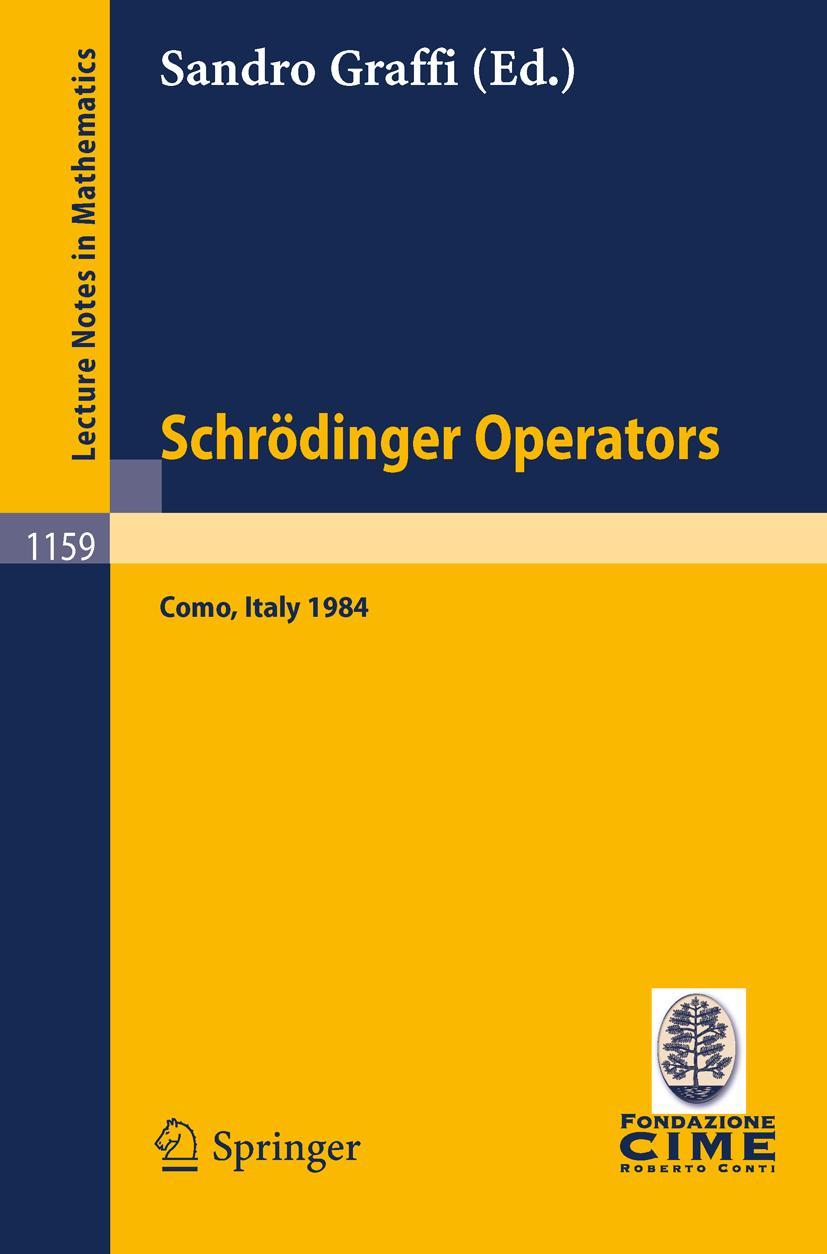Vorderes Coverbild Schrödinger Operators, Como 1984