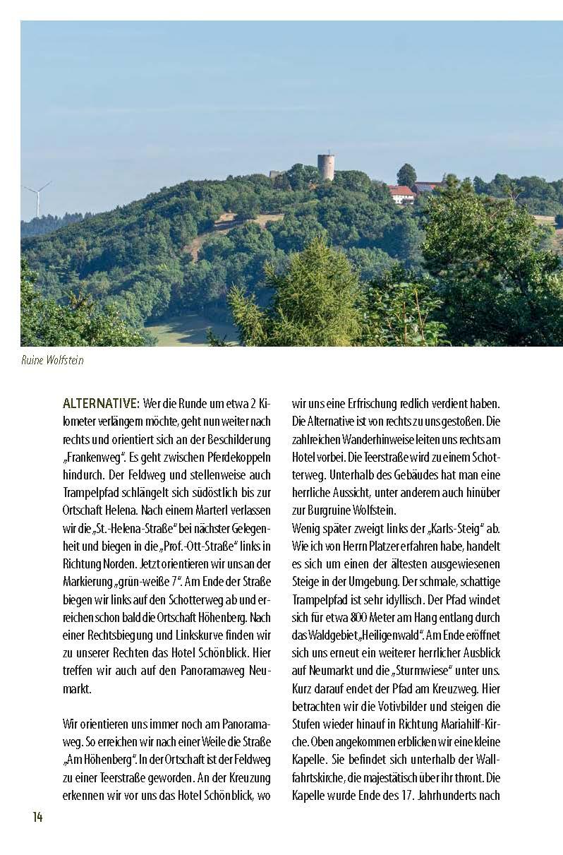 Beispielinhalt (Bild) Genusswandern Bayerischer Jura