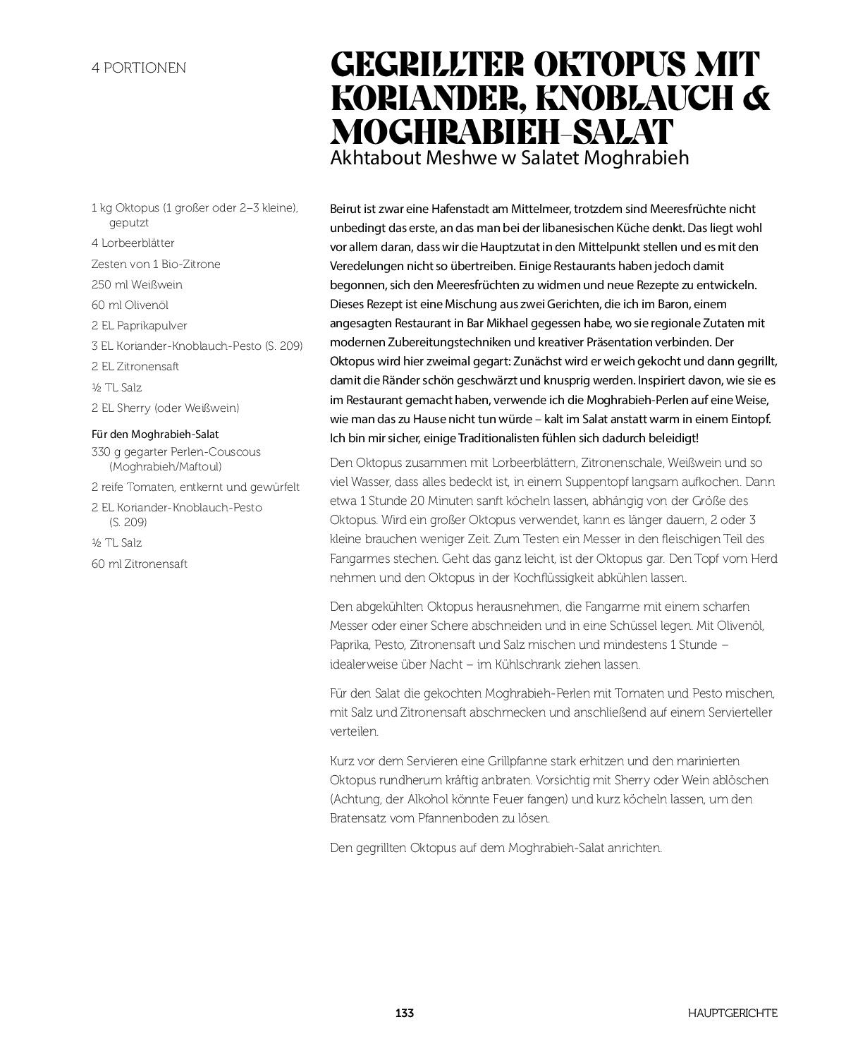 Beispielinhalt (Bild) Beirut - Das Kochbuch