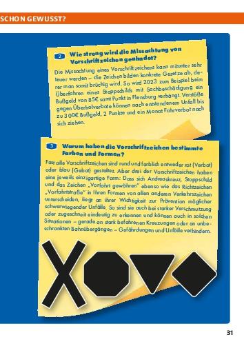 Beispielinhalt (Bild) Das große Buch der Verkehrszeichen