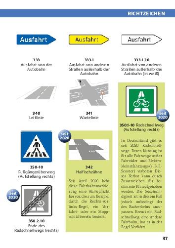 Beispielinhalt (Bild) Das große Buch der Verkehrszeichen