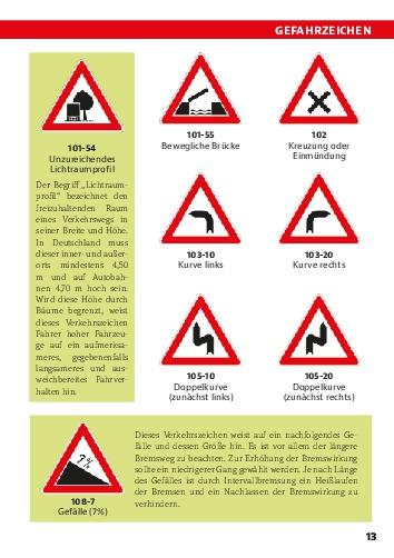 Beispielinhalt (Bild) Das große Buch der Verkehrszeichen