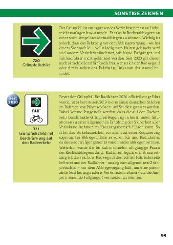 Beispielinhalt (Bild) Das große Buch der Verkehrszeichen