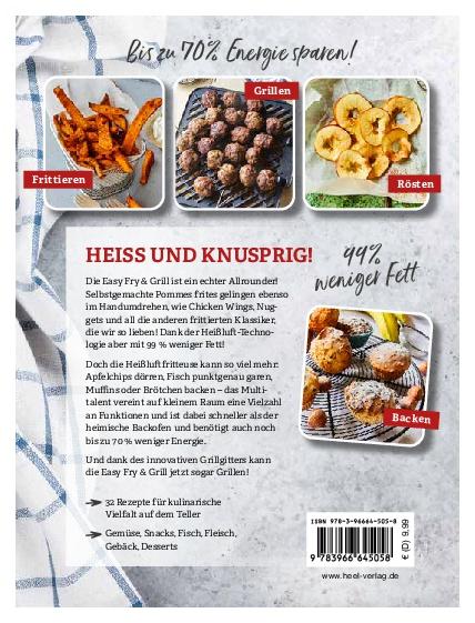 Rückseitencover Tefal: Heißluftfritteuse Easy Fry & Grill Kochbuch und Rezeptbuch