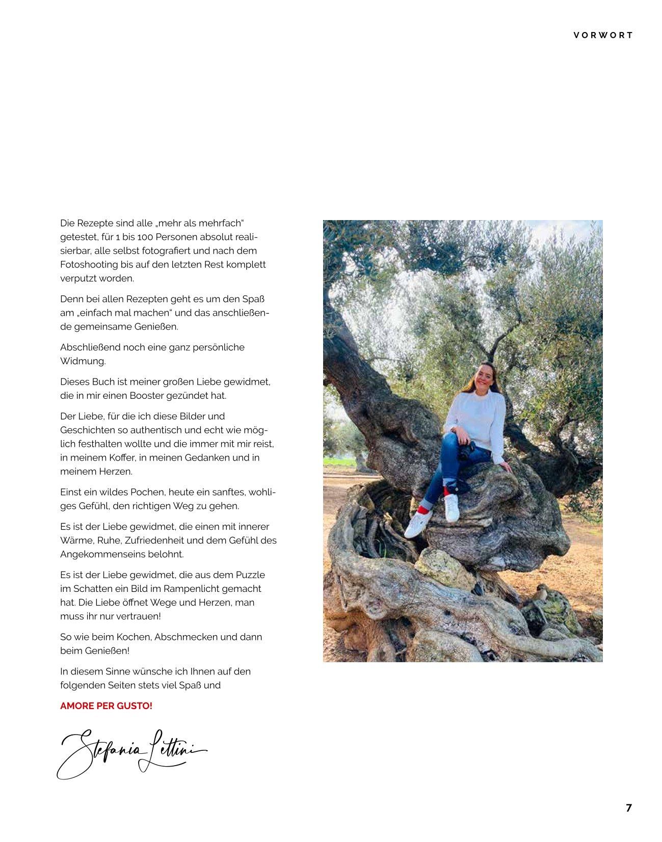 Beispielinhalt (Bild) Amore per Gusto - Kochbuch Italien