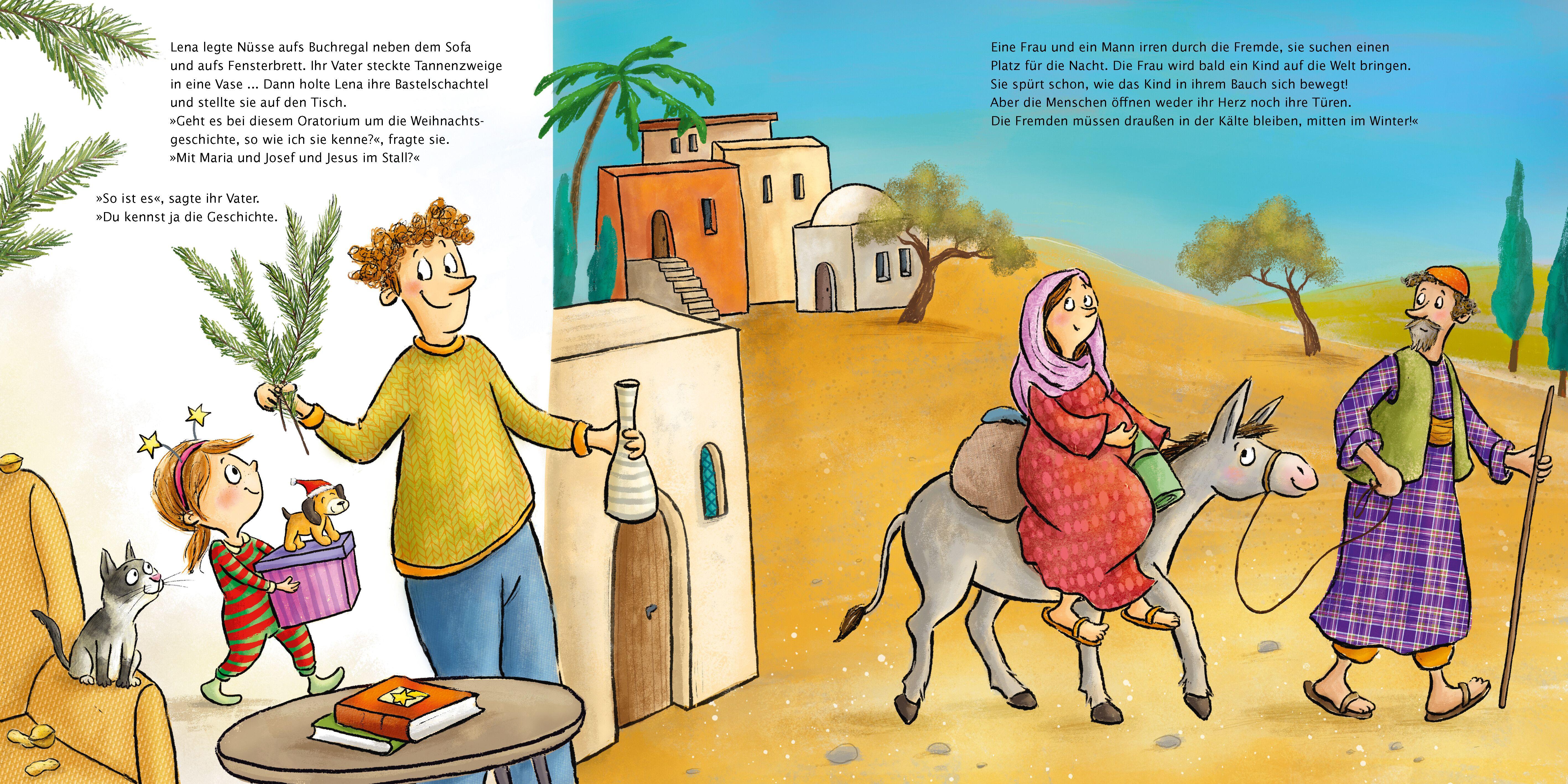 Beispielinhalt (Bild) Das Weihnachtsoratorium (Mein erstes Musikbilderbuch mit CD und zum Streamen, Bd.)