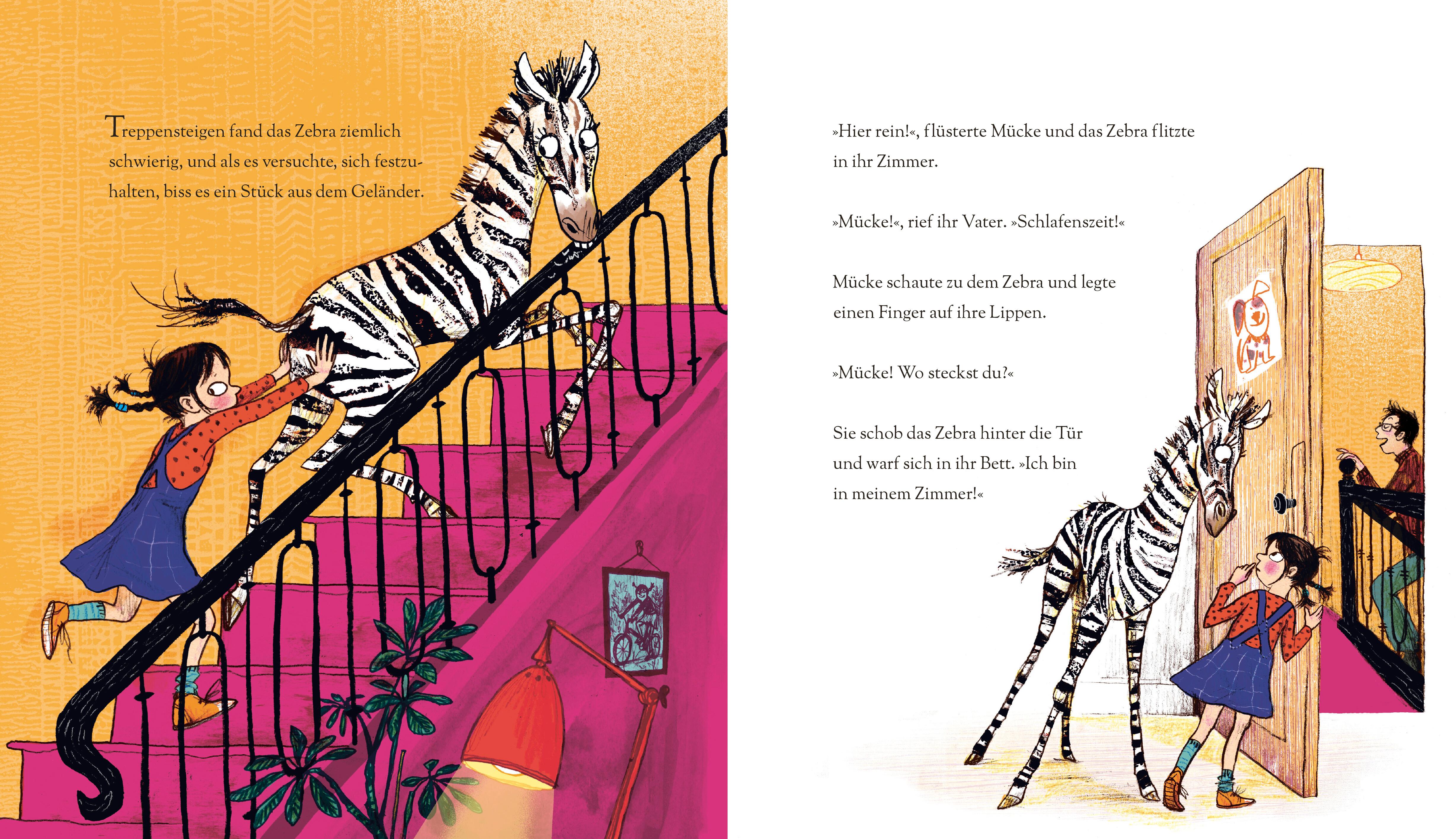 Beispielinhalt (Bild) Mücke, Zebra und die wilde Rettung