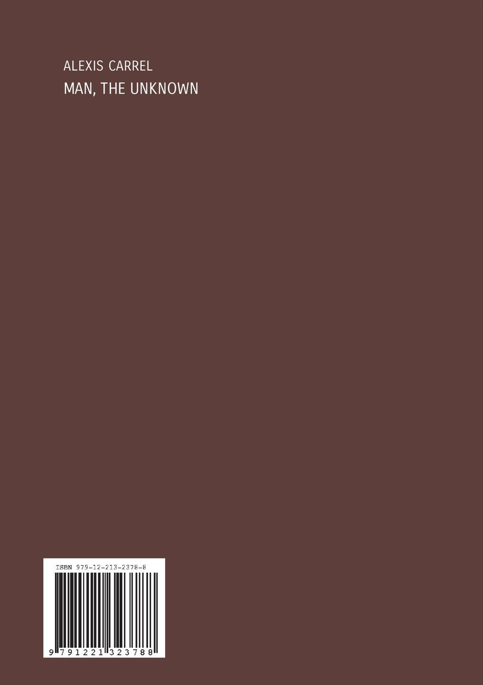 Rückseitencover Man, the Unknown