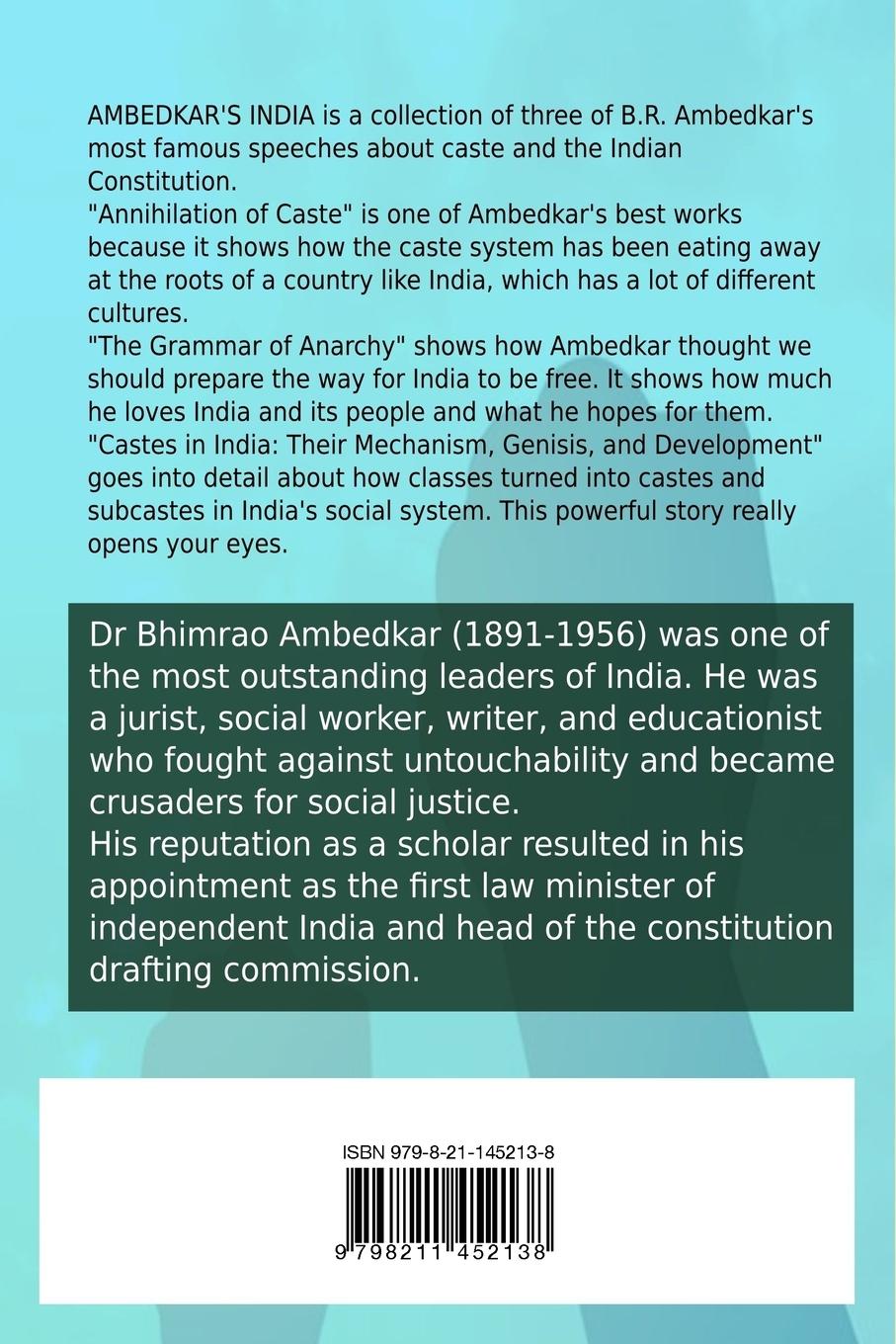 Rückseitencover Ambedkar's India