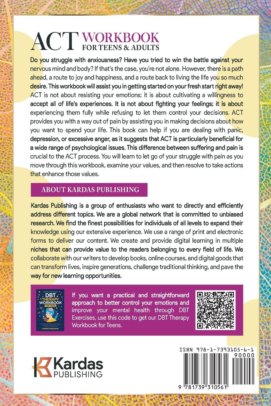 Rückseitencover ACT Workbook for Teens & Adults