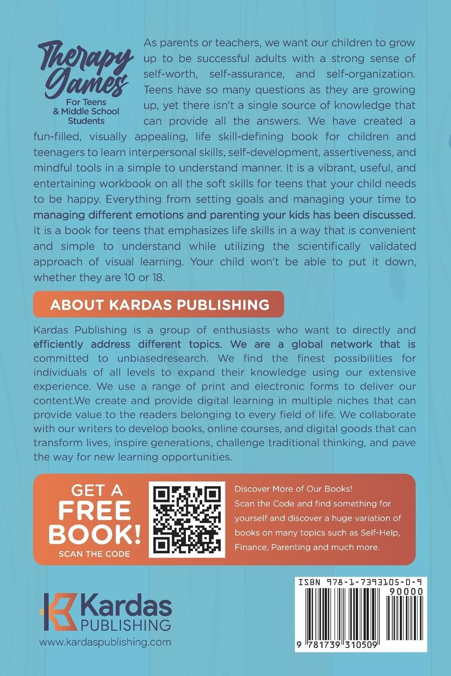 Rückseitencover Therapy Games for Teens & Middle School Students