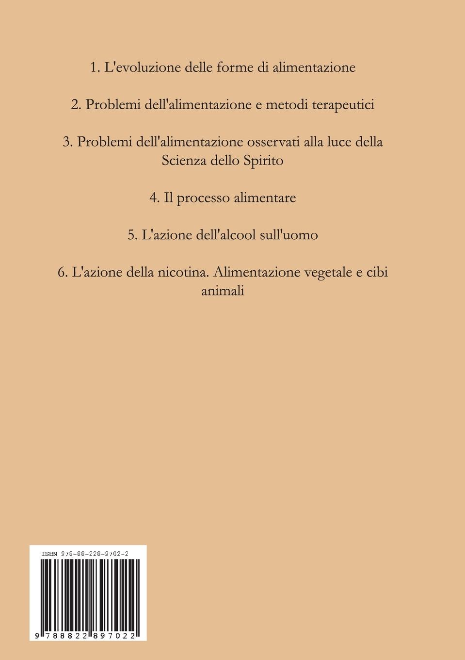 Rückseitencover Il Potere dell'Alimentazione - Come l'Alimentazione influisce sulla Coscienza