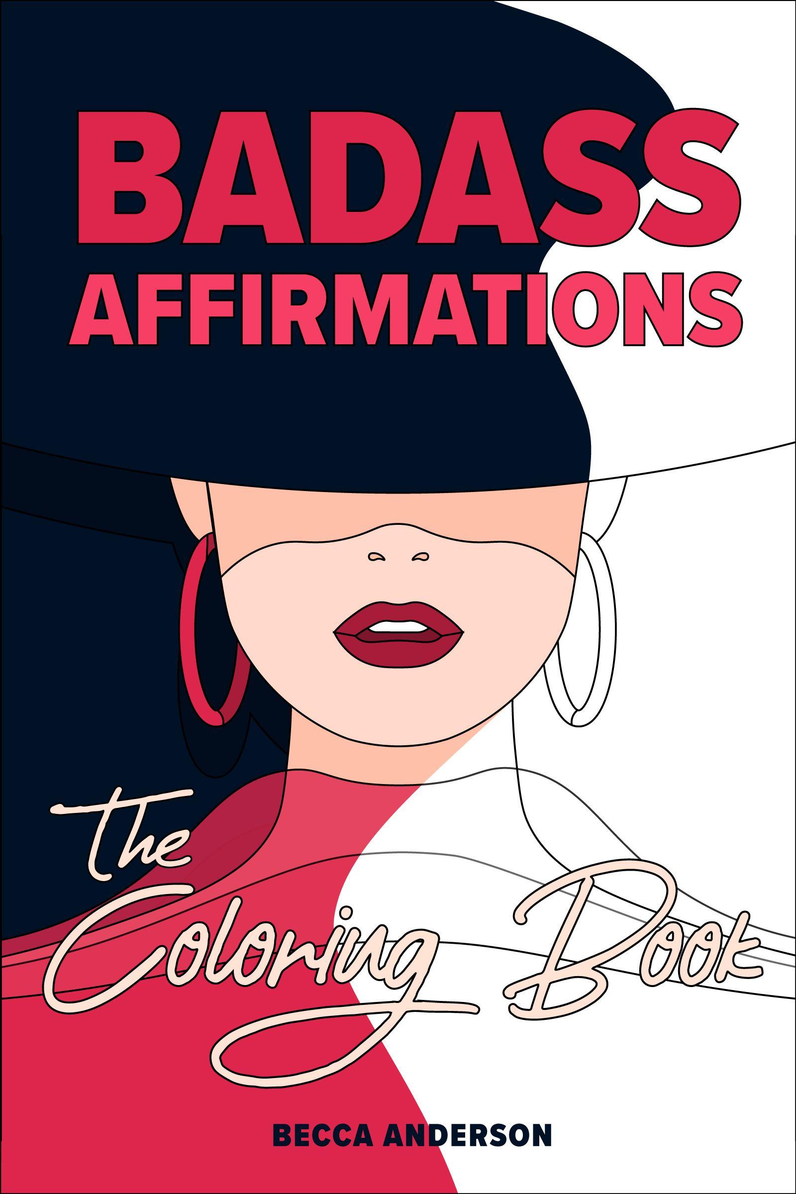 Vorderes Coverbild Badass Affirmations the Coloring Book