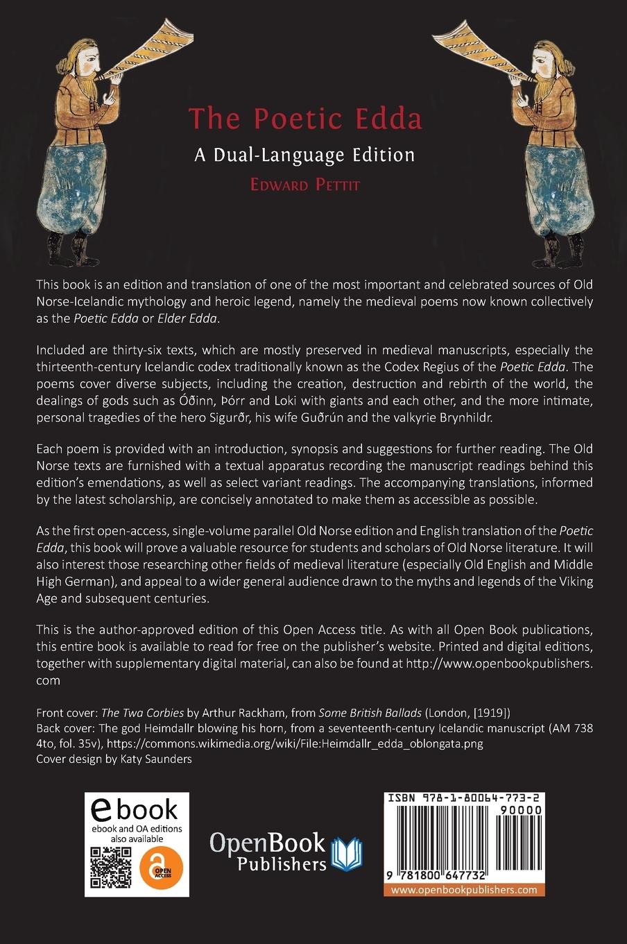 Rückseitencover The Poetic Edda