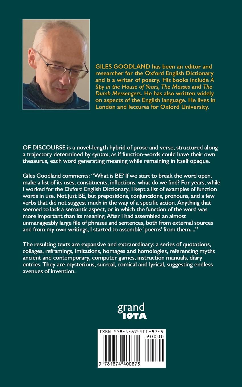 Rückseitencover Of Discourse