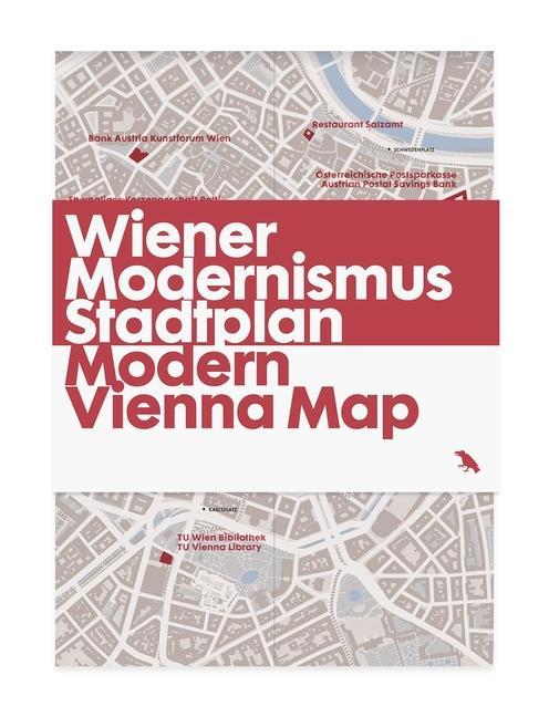 Vorderes Coverbild Wiener Modernismus Stadtplan / Modern Vienna Map