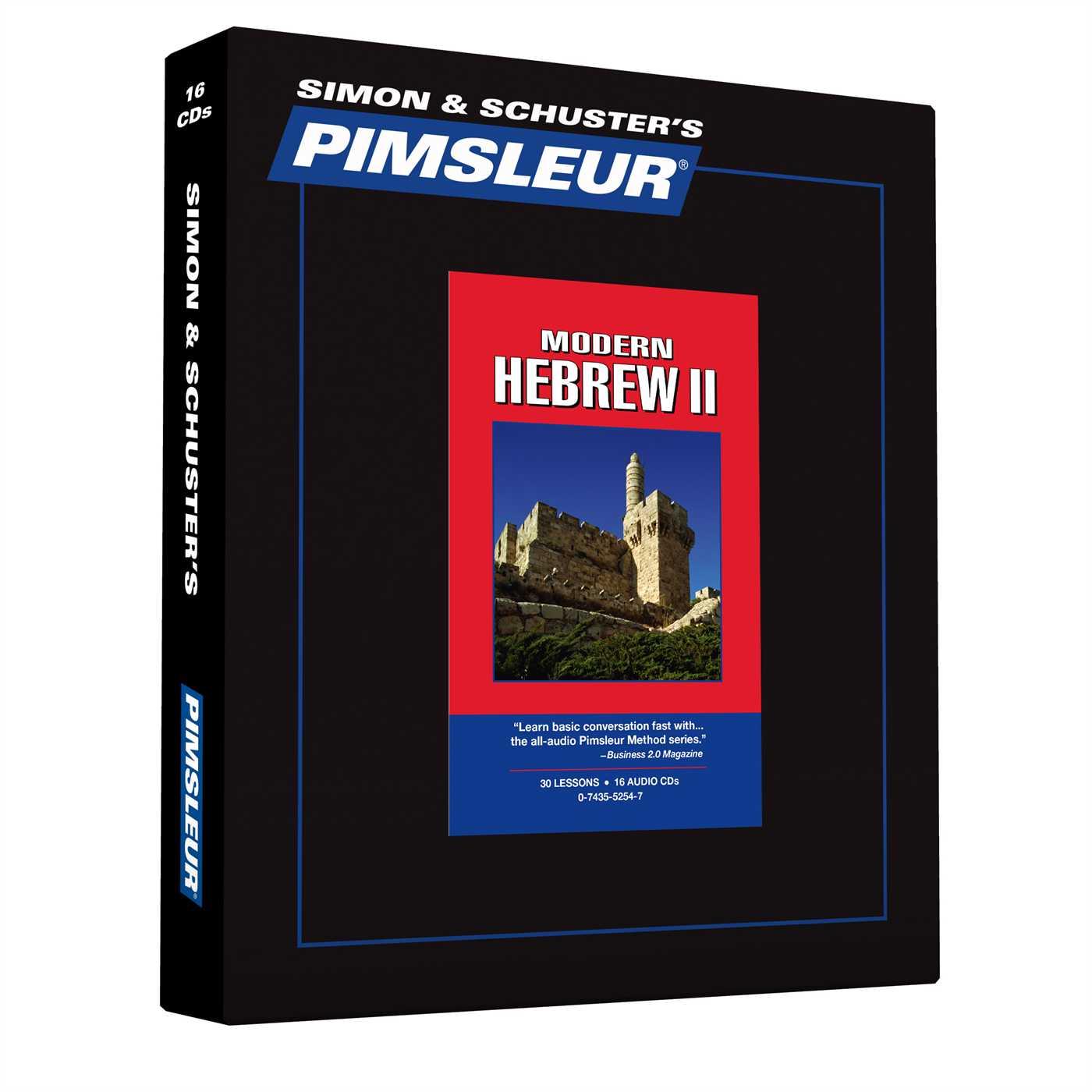 Vorderes Coverbild Pimsleur Hebrew Level 2 CD: Learn to Speak and Understand Hebrew with Pimsleur Language Programs