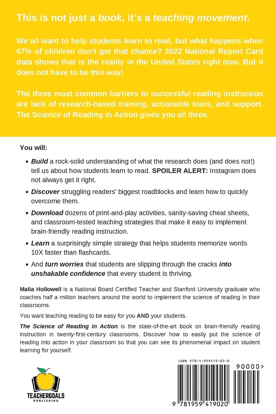 Rückseitencover The Science of Reading in Action