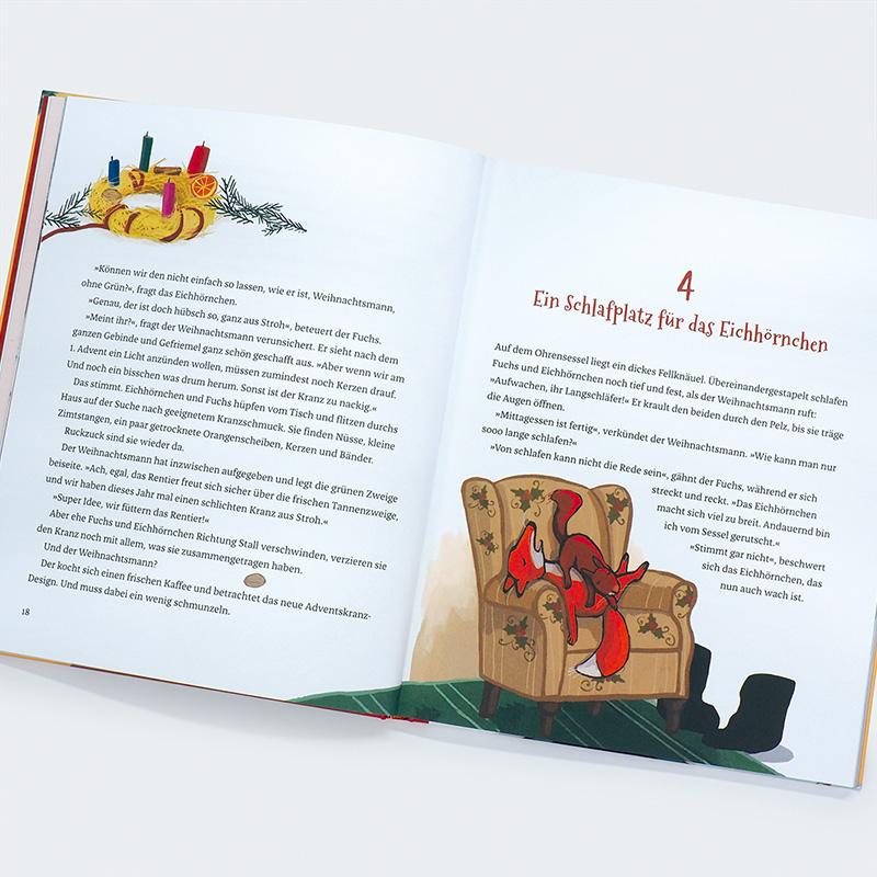 Beispielinhalt (Bild) Drei Freunde warten auf Weihnachten