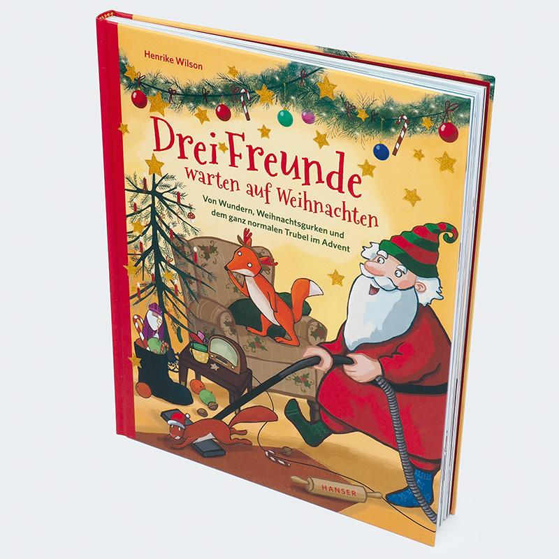 Beispielinhalt (Bild) Drei Freunde warten auf Weihnachten