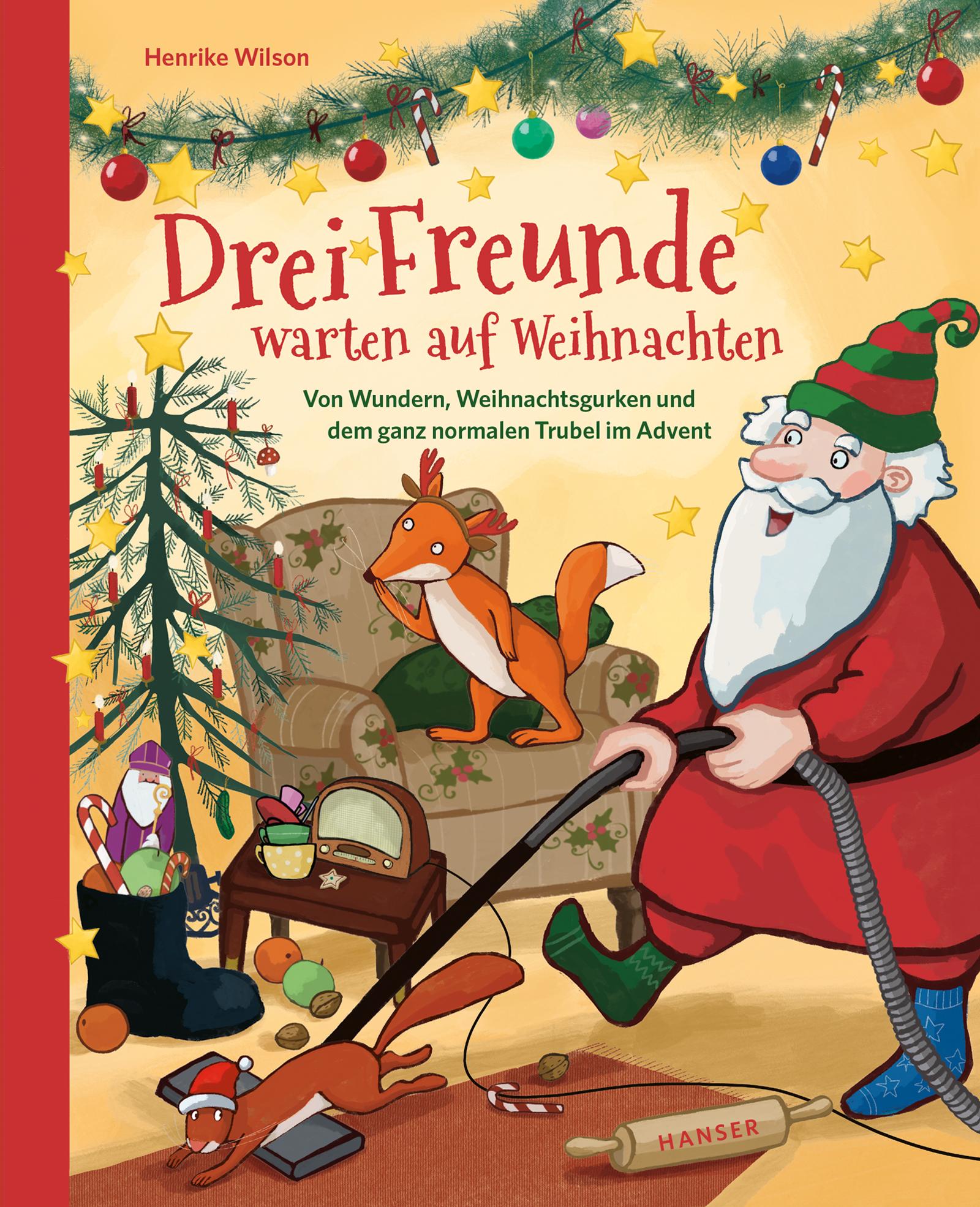 Vorderes Coverbild Drei Freunde warten auf Weihnachten