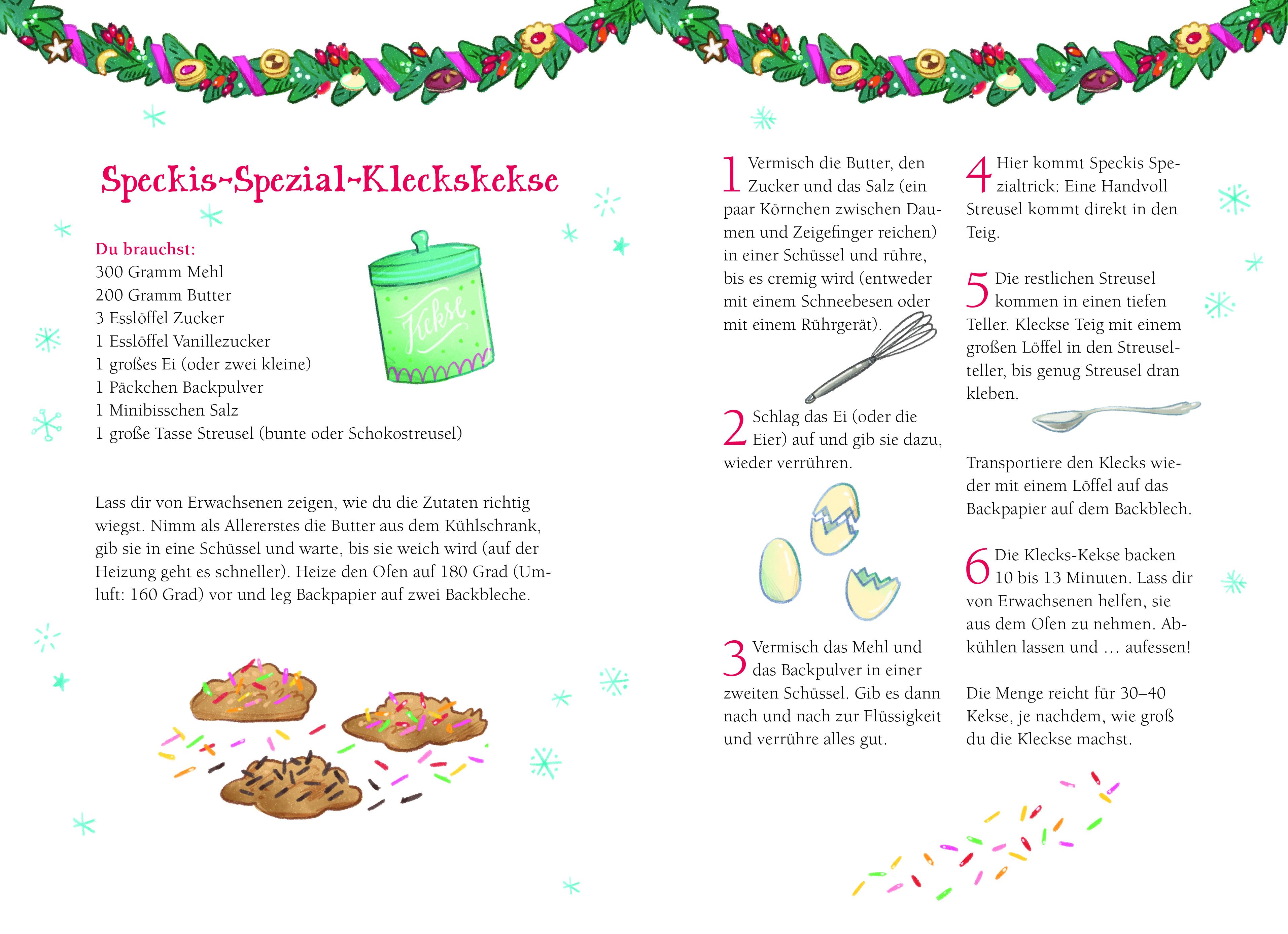 Beispielinhalt (Bild) Spekulatius, der Weihnachtsdrache. Spekulatius und das Lebkuchenwunder