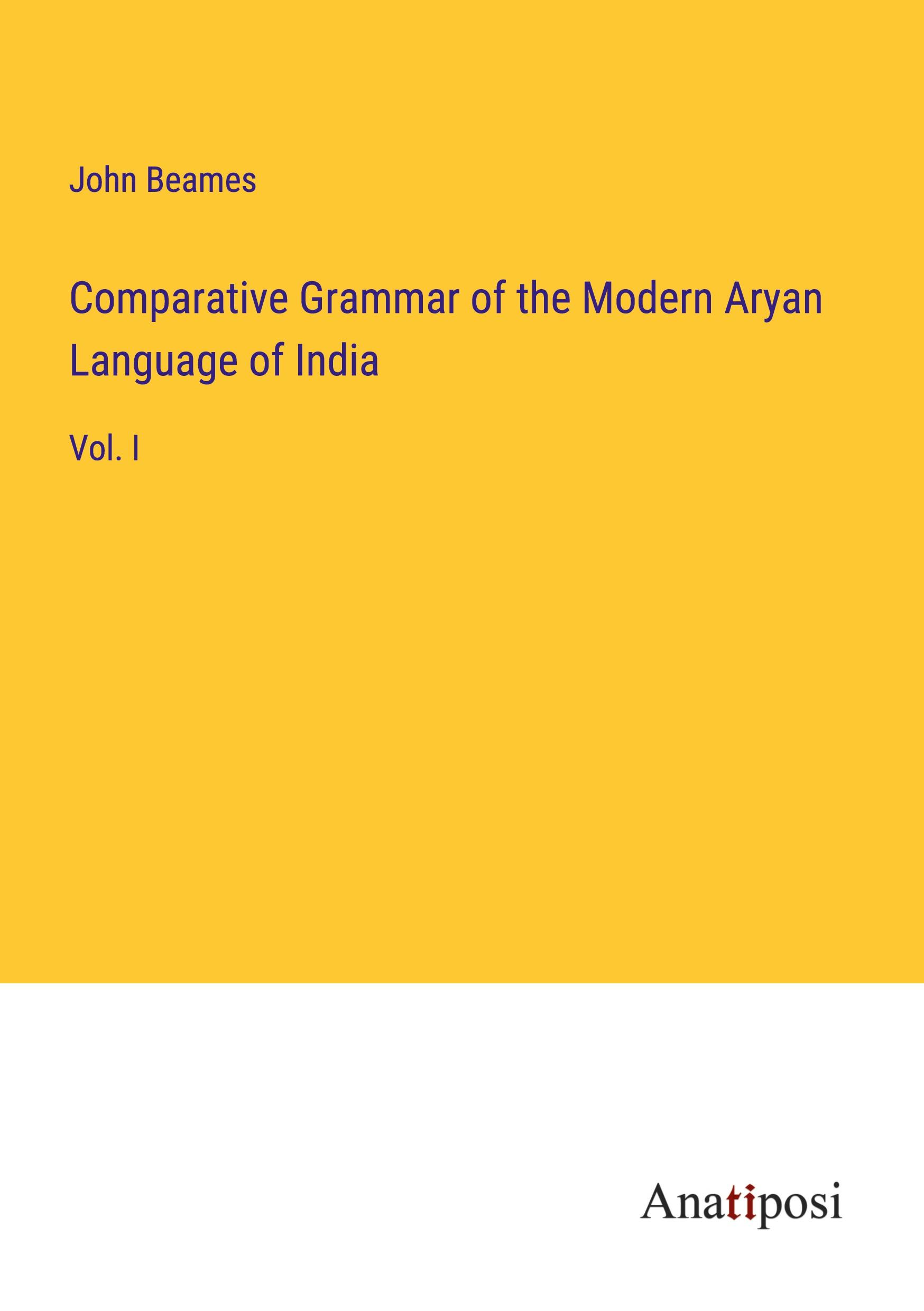 Vorderes Coverbild Comparative Grammar of the Modern Aryan Language of India