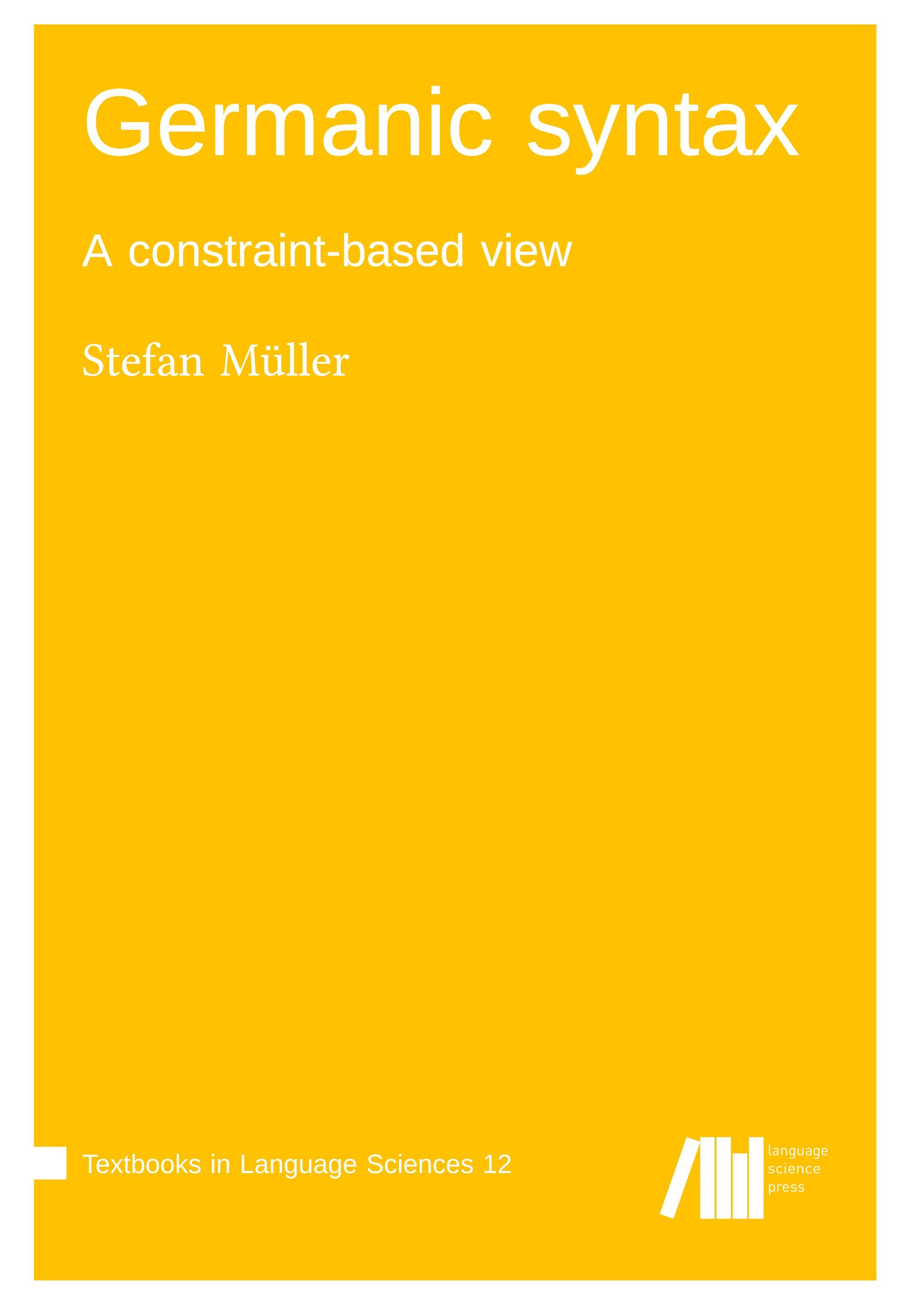 Vorderes Coverbild Germanic syntax