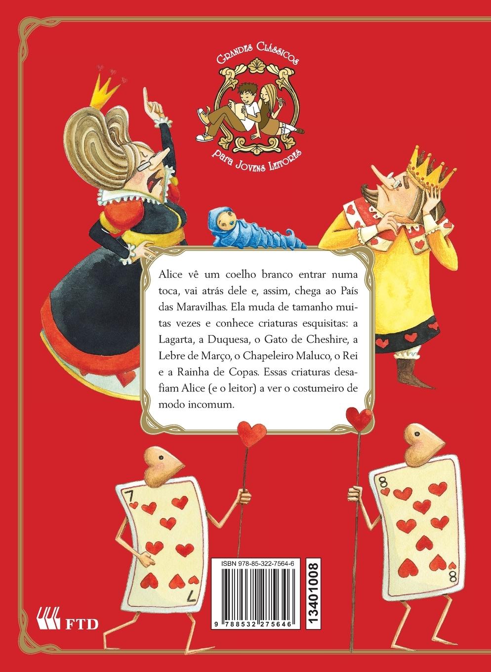 Rückseitencover Alice no país das maravilhas