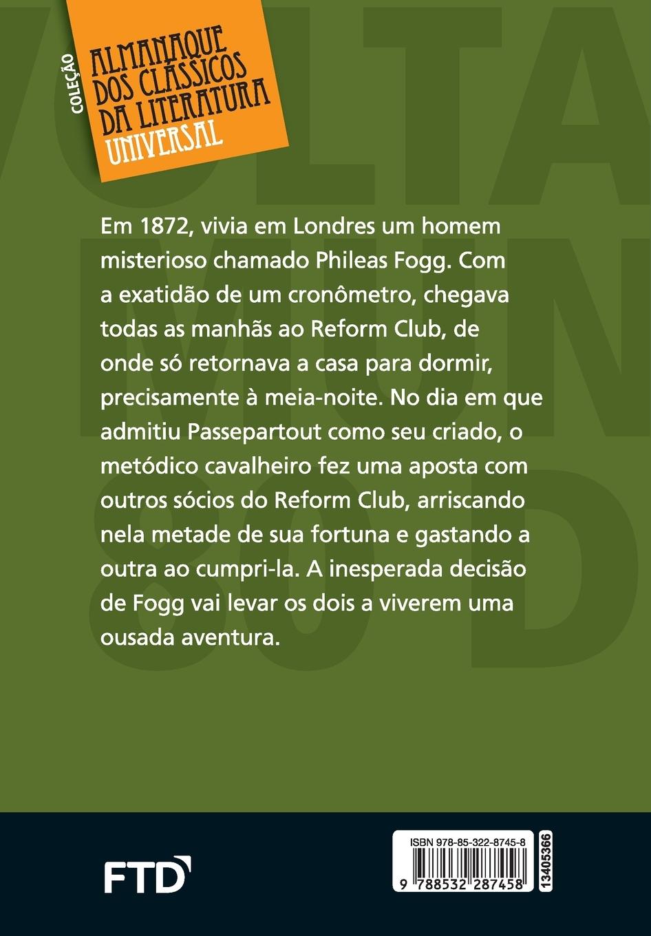 Rückseitencover A volta ao mundo em 80 dias