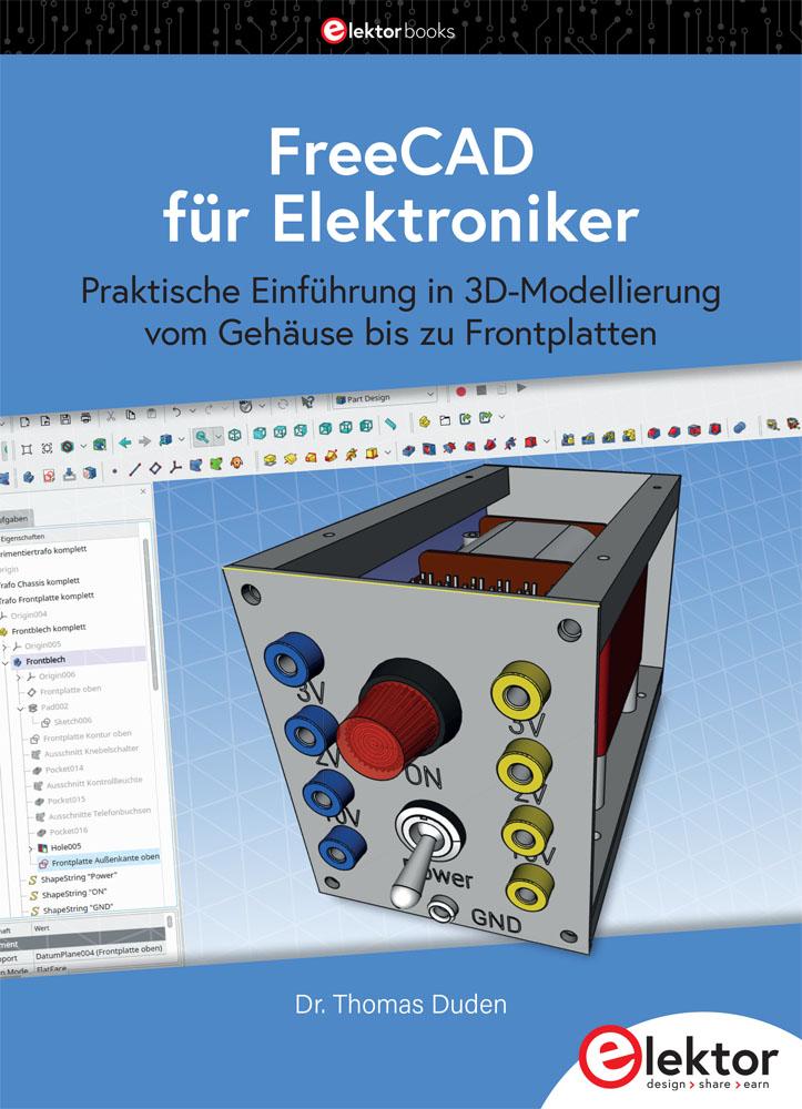 Vorderes Coverbild FreeCAD für Elektroniker
