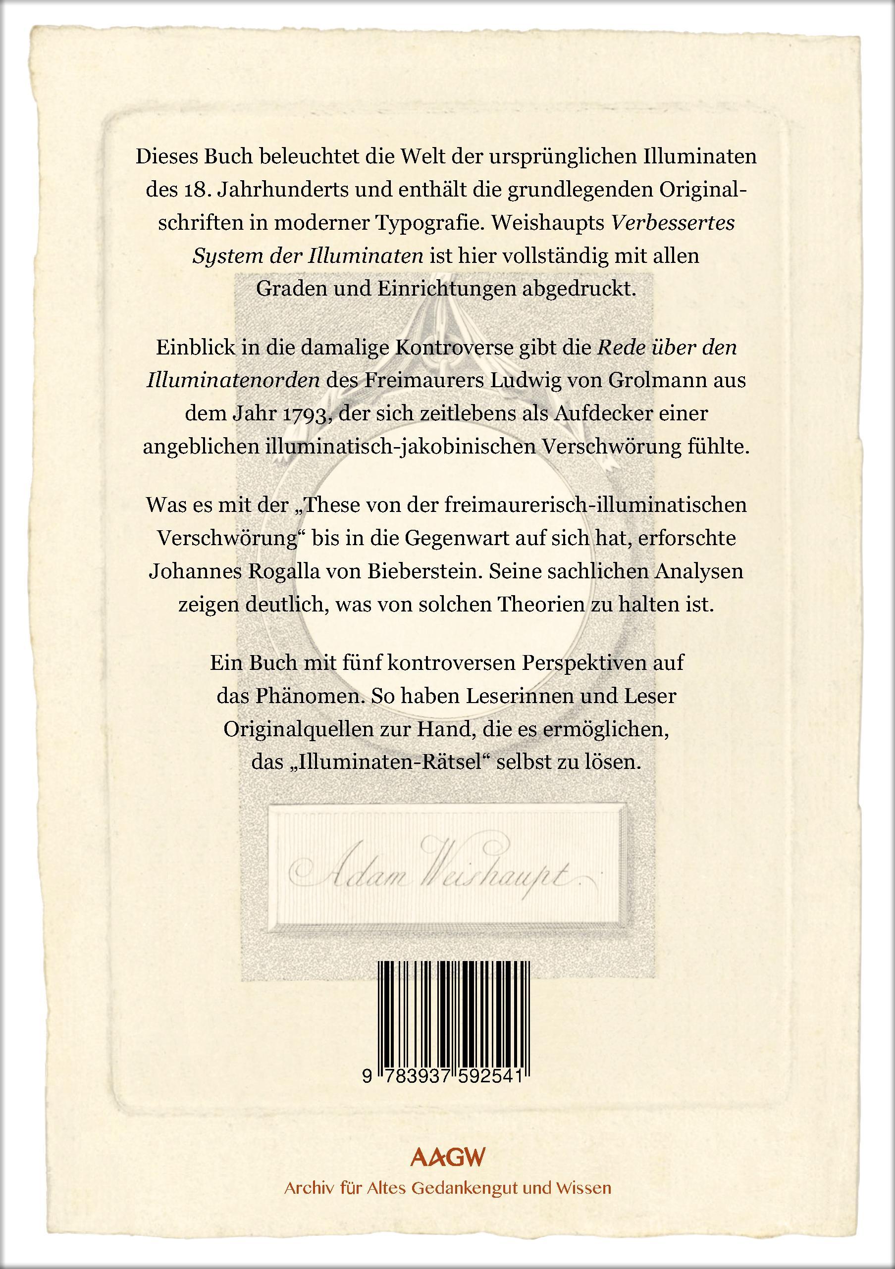 Rückseitencover Illuminaten I