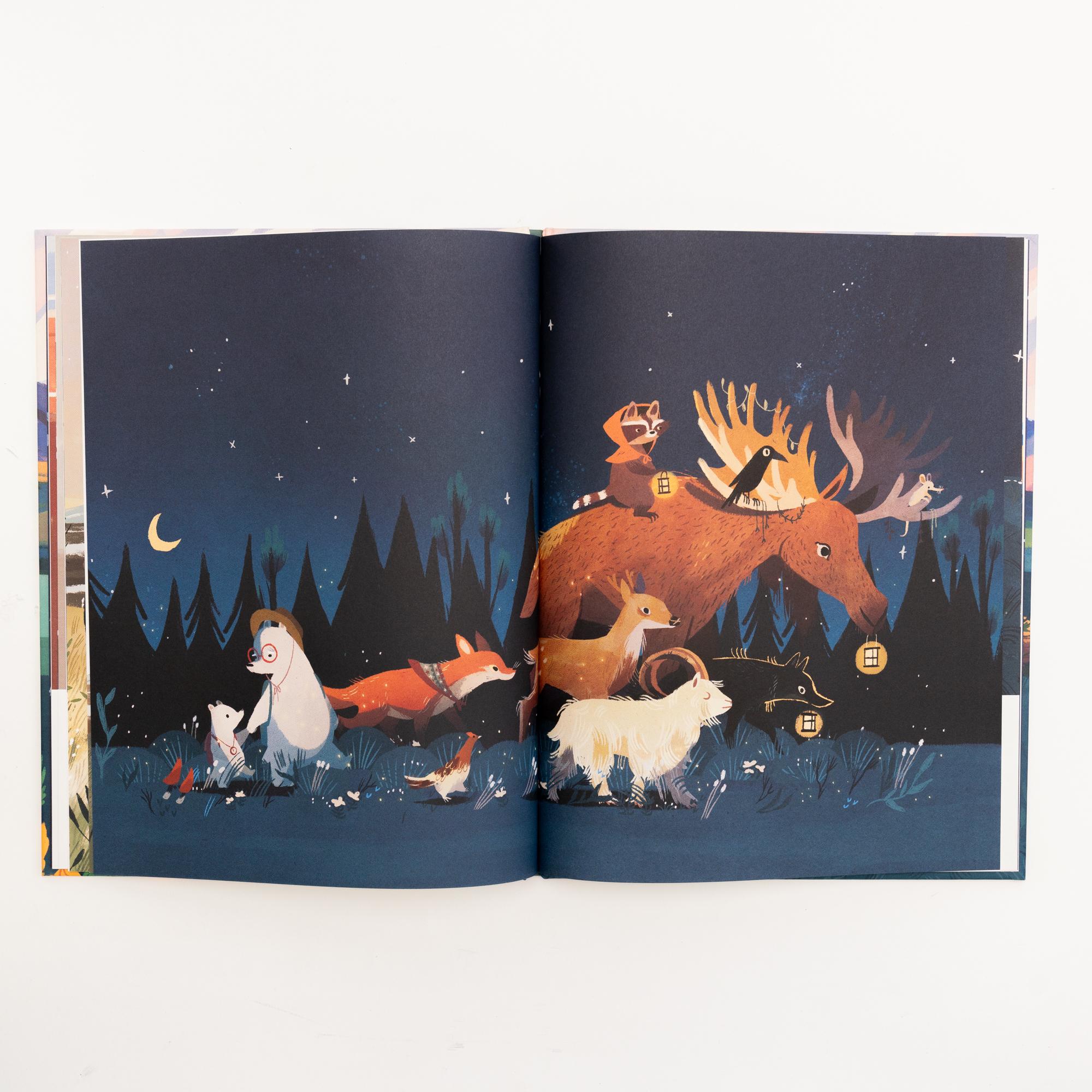 Beispielinhalt (Bild) Opa Bär und Kleiner Bär suchen die Wildnis